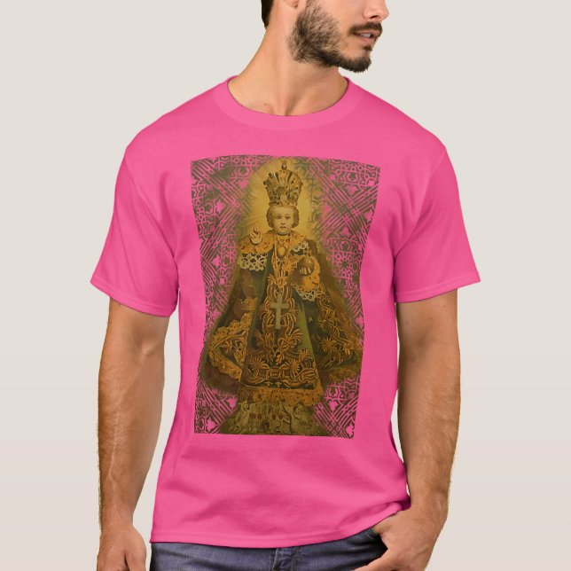 Spädbarn till Prags Child Jesus T Shirt (Framsida)