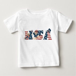 Spädbarnens amerikanska Nallar T-Shirt