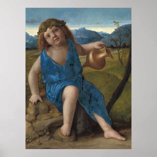 Spädbarnet Bacchus - Giovanni Bellini Fint konstaf Poster (Framsidan)