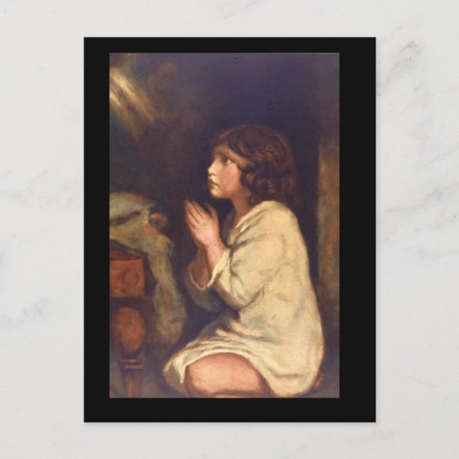 Spädbarnet Samuel i Prayer_Porträtt Vykort (Framsida)