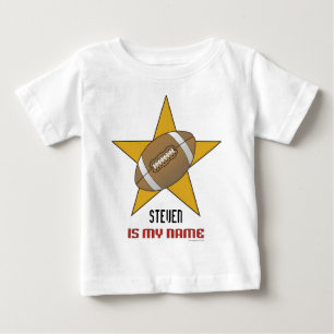 Spädbarns Personlig Fotboll Stjärna T-shirt