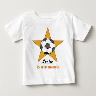 Spädbarns Personlig Fotboll - stjärna T-shirt