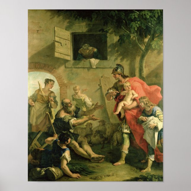 Spädbarnscyrus med Shepherd Poster (Framsidan)