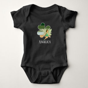 Spädbarnsdagen i St. Patrick Shamrock Irish Fairy T Shirt