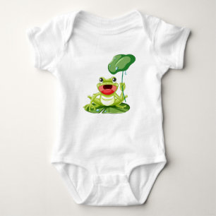 Spädbarnsdräkt, groeper-Frog Baby Bodykostym T Shirt