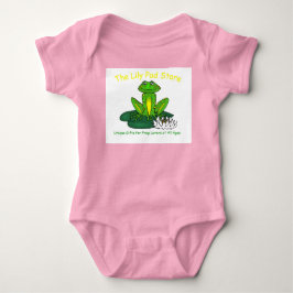 Spädbarnsfrogga på näckrosblad Rosa body T Shirt