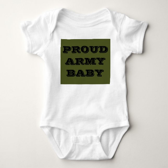 Spädbarnshökararmé Baby Tee Shirt (Framsida)