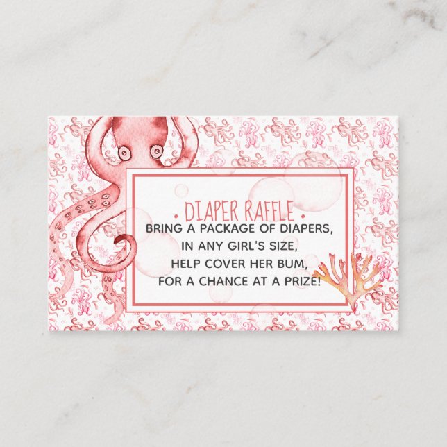 Spädbarnshuggare för daglig Rosa, blöjor, omformni Visitkort (Framsida)