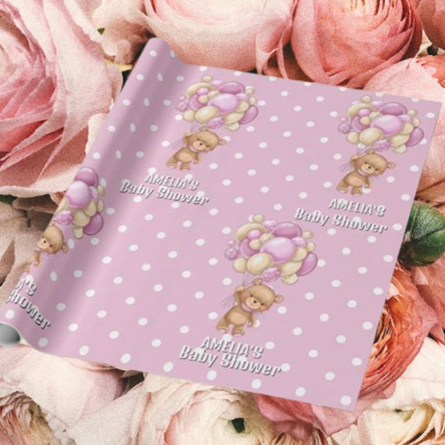 Spädbarnshuggare för spännande Nalle Presentpapper (Transform your gifts into delightful surprises with our adorable teddy bear wrapping paper! )