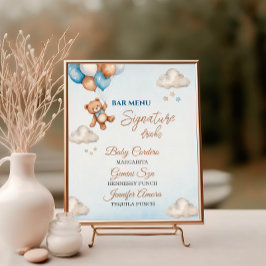 Spädbarnshuggare i Pub-menyn för Playblue Teddy Ba Poster