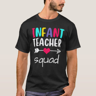 Spädbarnslärare Squad Matchning Tillbaka Till Skol T Shirt