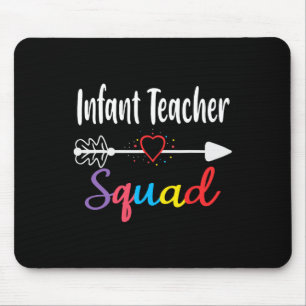 Spädbarnslärare Squad Roligt Back to school Teache Musmatta