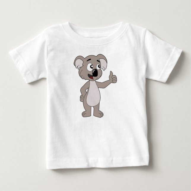 Spädbarnströja med koalabjörn seriefigur t shirt (Framsida)