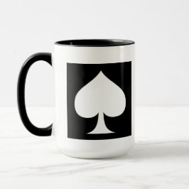 Spade Design-svart och vit Mugg