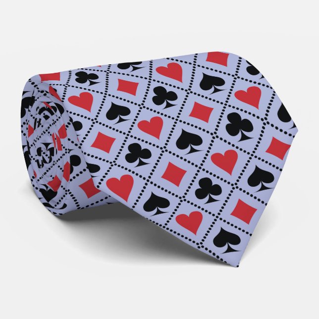 Spade, diamond, heart & club, playing card pattern slips (Rullad)