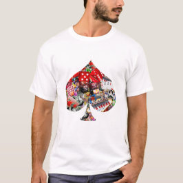 Spade - Las Vegas-uppspelningskortform T-Shirt