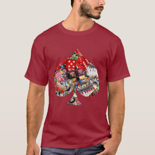 Spade - Las Vegas-uppspelningskortform T-Shirt