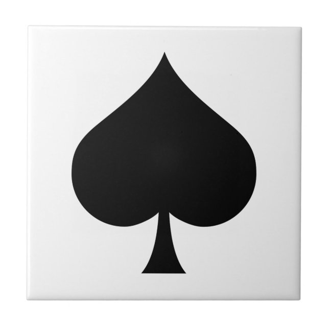Spade symbol kakelplatta (Framsidan)