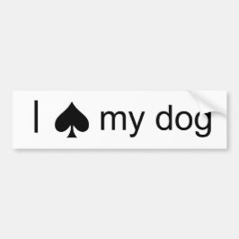 Spadehund Bildekal