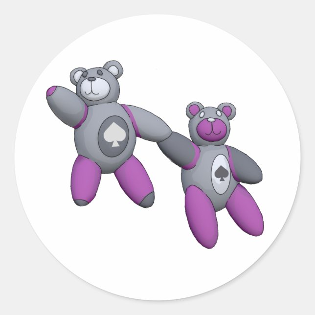 Spadelns Ace Runt Klistermärke (Framsida)