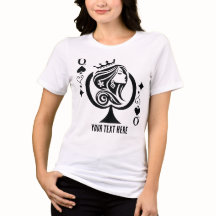 Spader dam kort symbol med elegans