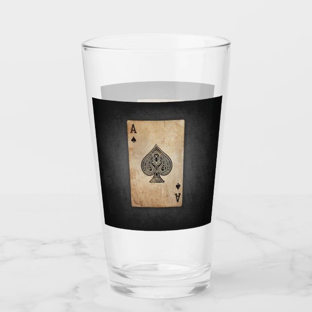 Spader dekorativ kudde glaskopp (Framsida)