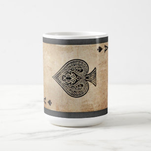 Spader dekorativ kudde kaffemugg