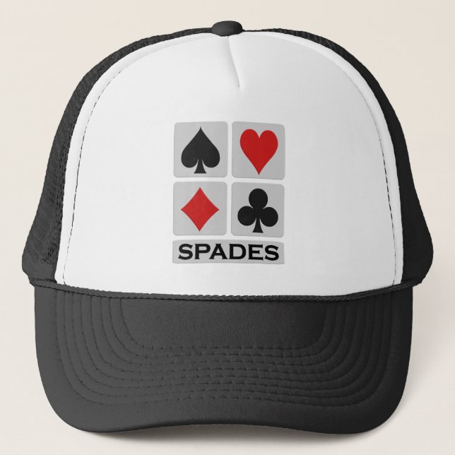 Spader hat - välj färg truckerkeps (Framsida)