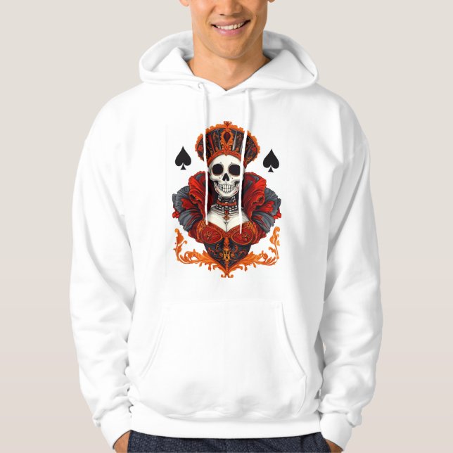 Spader Skulle Dame Hoodie (Framsida)