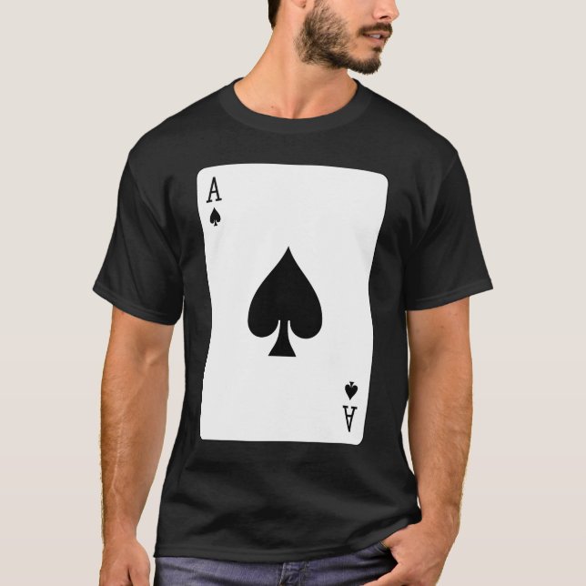 Spader-spelkort T Shirt (Framsida)