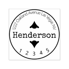 Spader-symbol speciell elittext självfärgande stämpel