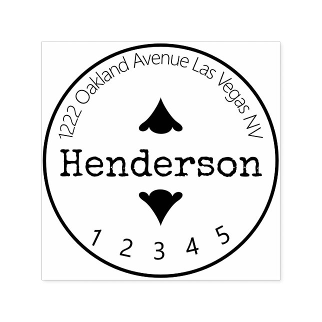 Spader-symbol speciell elittext självfärgande stämpel (Design)