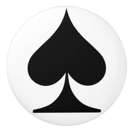 Spader-uppspelningskortform Knopp