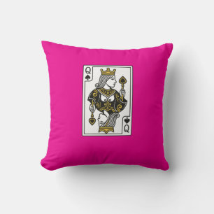 Spades drottning - Black & Guld Kudde