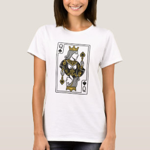 Spades drottning - Black & Guld T Shirt