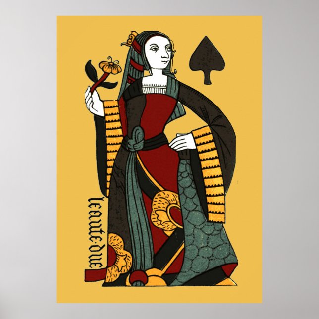 Spades drottning poster (Framsidan)