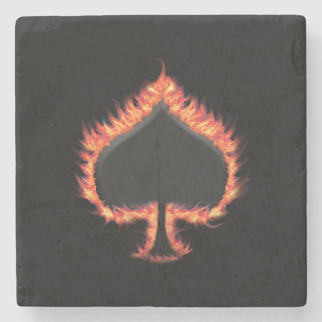 Spades Flames Stenunderlägg (Framsidan)
