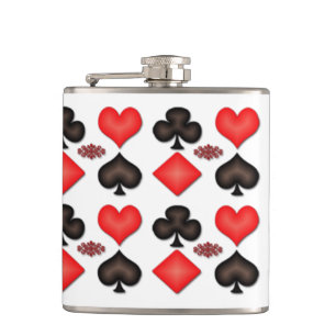 Spades Hearts Diamonds Klubb Mönster Fickplunta