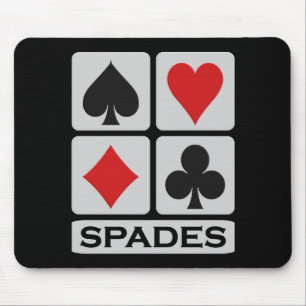 Spades mousepad musmatta