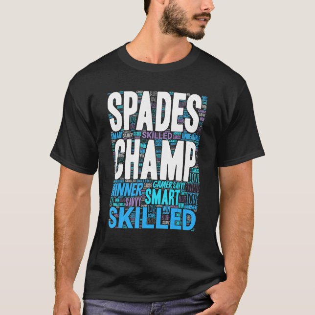 Spades Spelkortsvinnare T Shirt (Framsida)