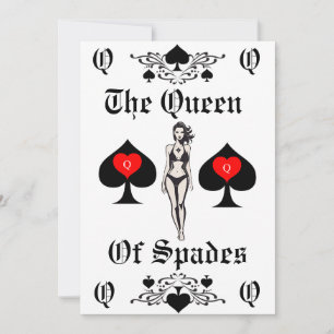 Spades Tarot Card Thunder_Cove Inbjudningar
