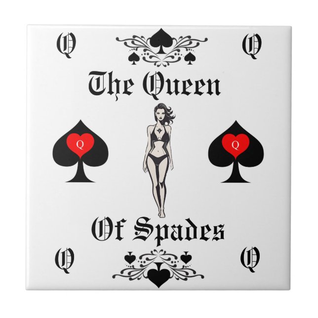Spades Tarot Card Thunder_Cove Kakelplatta (Framsidan)