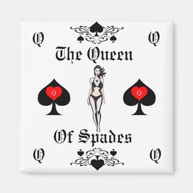 Spades Tarot Card Thunder_Cove Magnet (Framsidan)