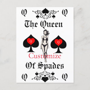 Spades Tarot Card Thunder_Cove Vykort