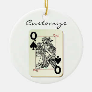 Spades Thunder_Cove-drottning Julgransprydnad Keramik