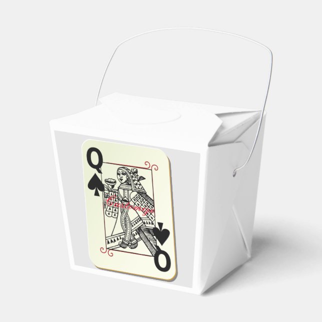 Spades Thunder_Cove-drottning Presentaskar (Framsidan Sidan)