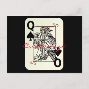 Spades Thunder_Cove-drottning Vykort