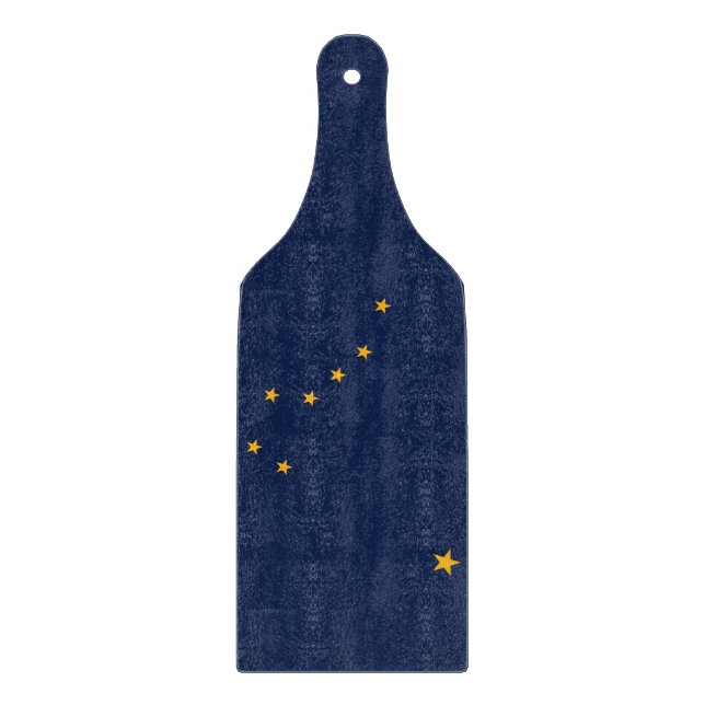 Spadlar av glas med flagga av Alaska (Framsidan)