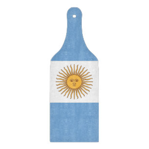 Spadlar av glas med flagga av Argentina