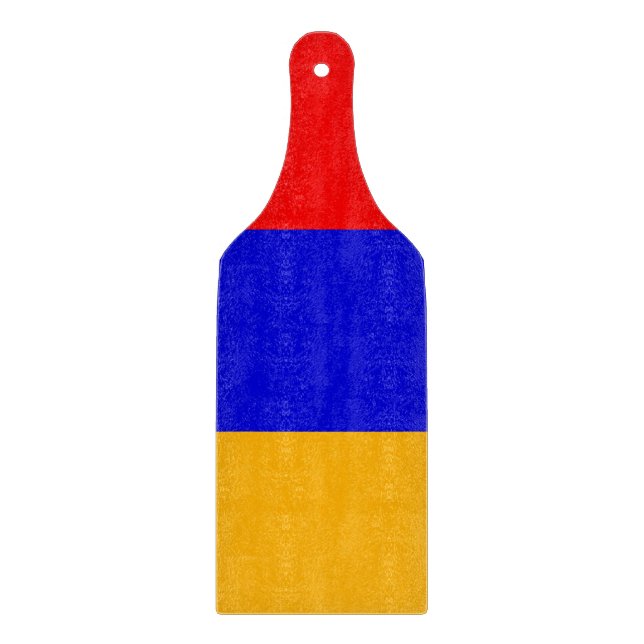 Spadlar av glas med flagga av Armenien (Framsidan)